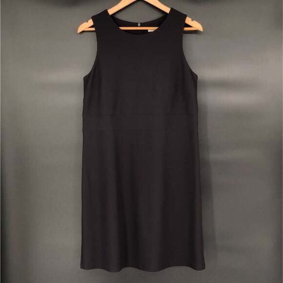 Vintage Boston Proper Women's Sleeveless Shift Dress M Black Little Black Dress - Picture 1 of 6